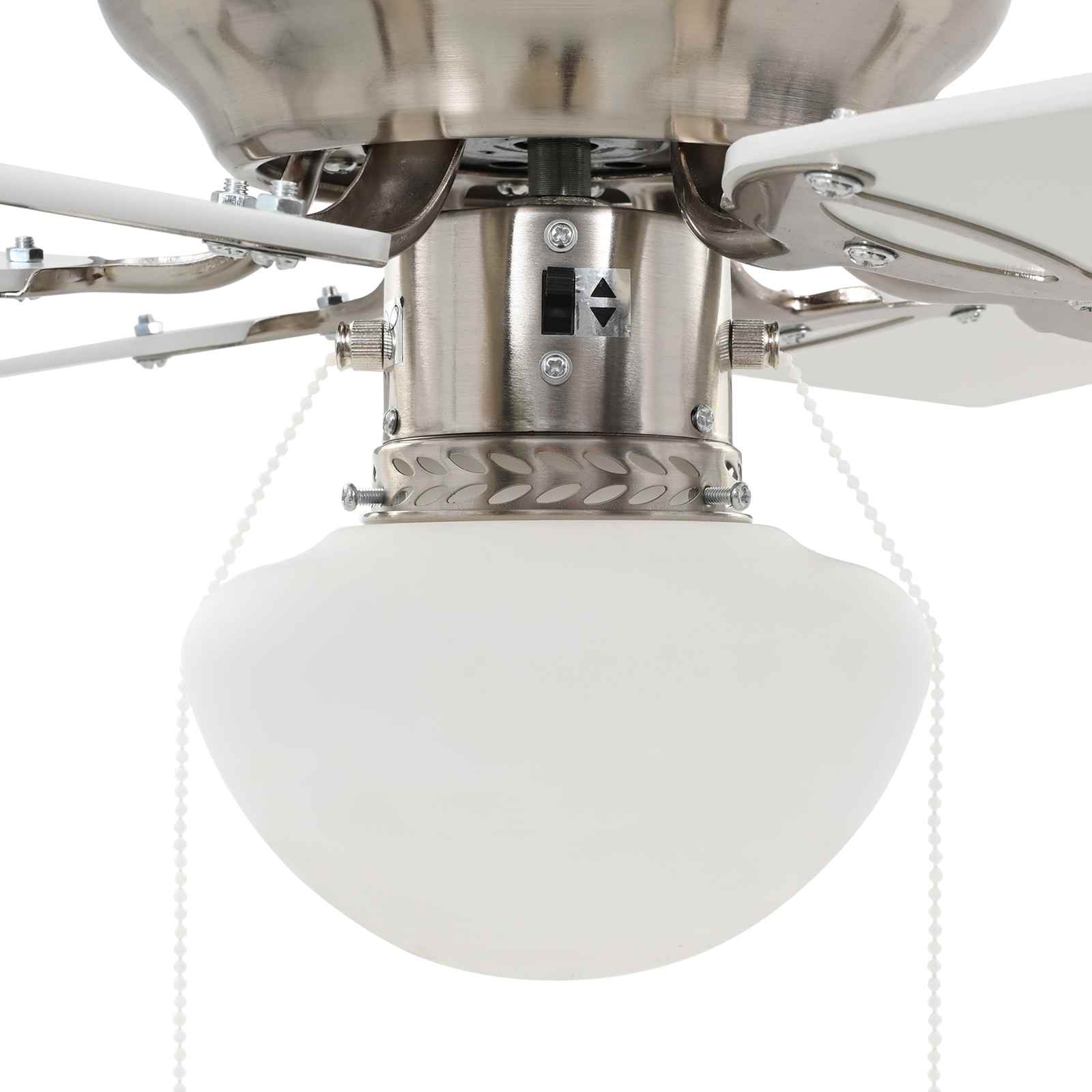Plafondventilator met licht Ø 82 cm Wit image 6