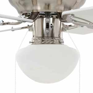 Stropní ventilátor s osvětlením Ø 82 cm Bílá - obrázek 6
