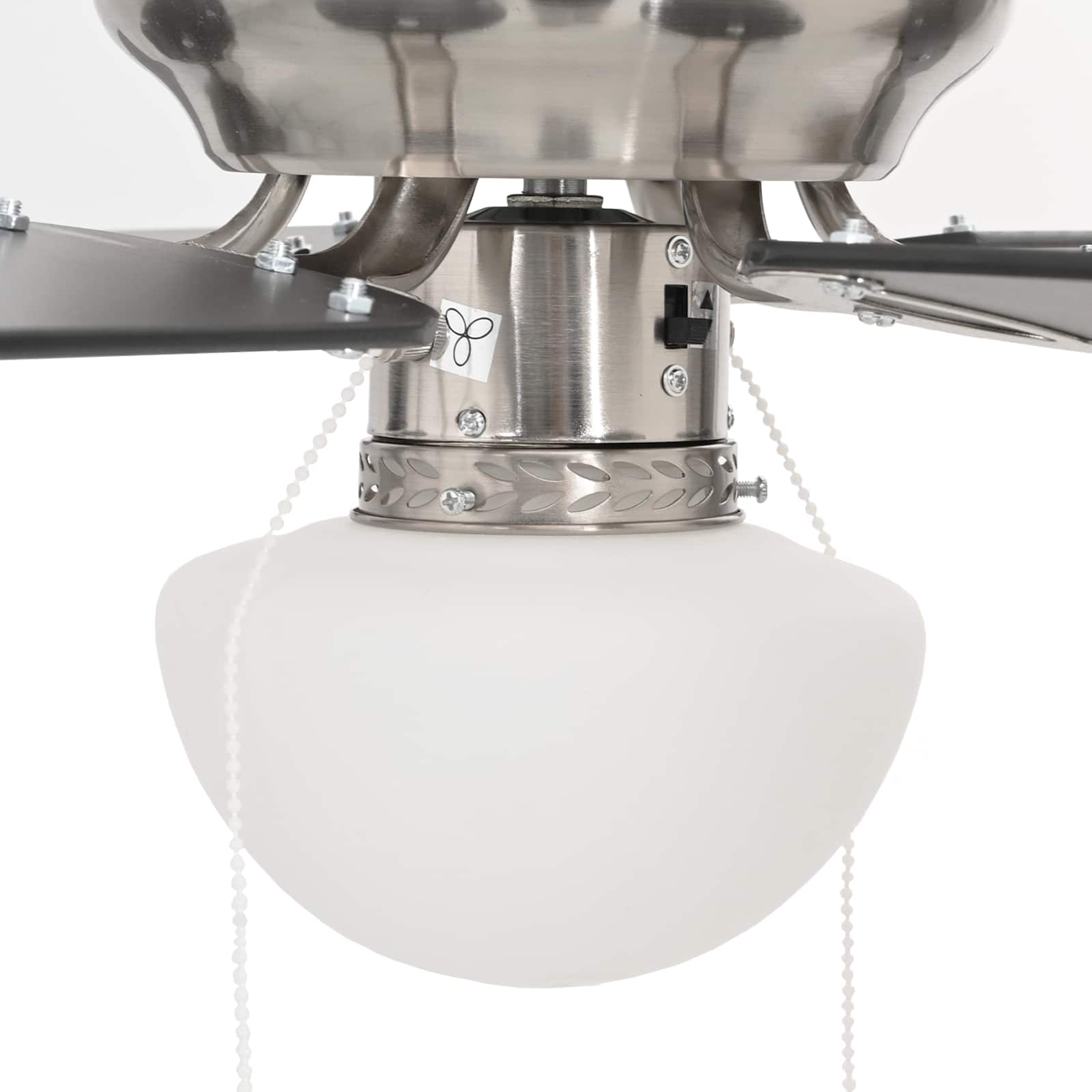 Plafondventilator met licht Ø 82 cm Zwart image 6