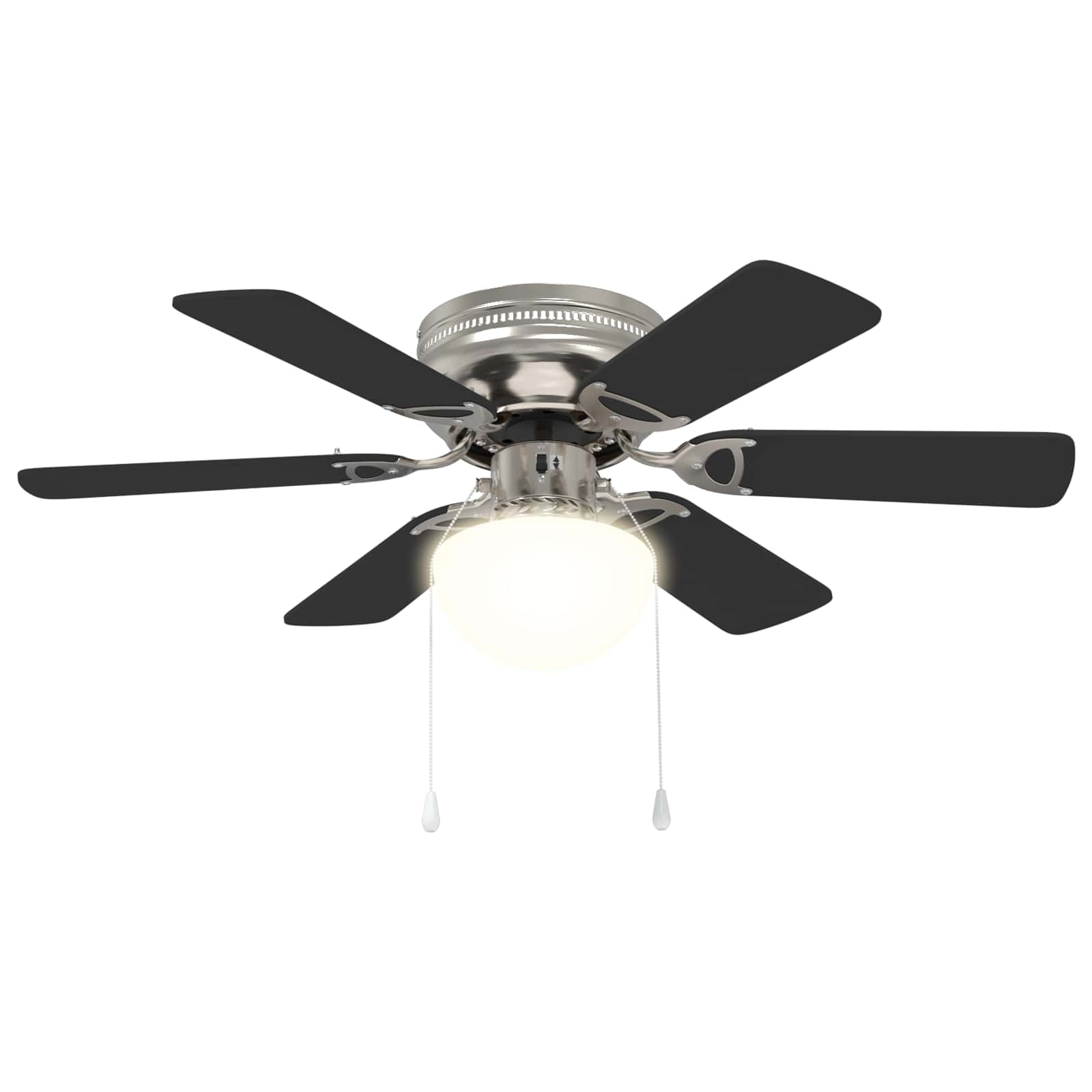 Plafondventilator met licht Ø 82 cm Zwart image 2