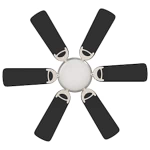 Stropní ventilátor s osvětlením Ø 82 cm Černá - obrázek 5