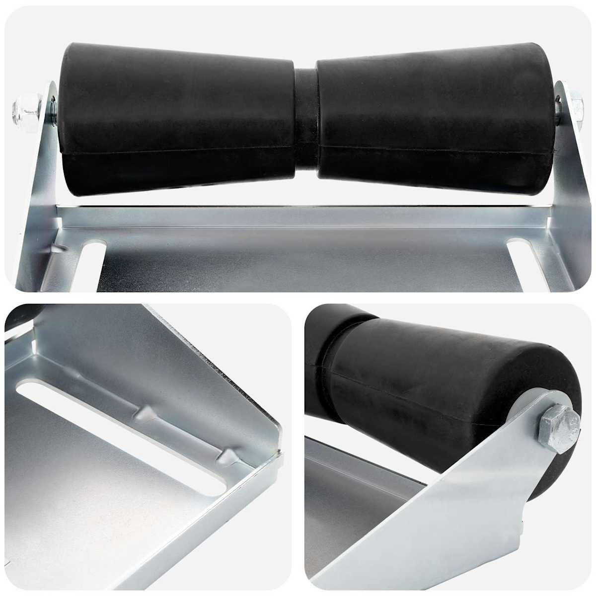 Bådtraileroller med beslag 30,5 cm Sølv Galvaniseret stål - Billede 4