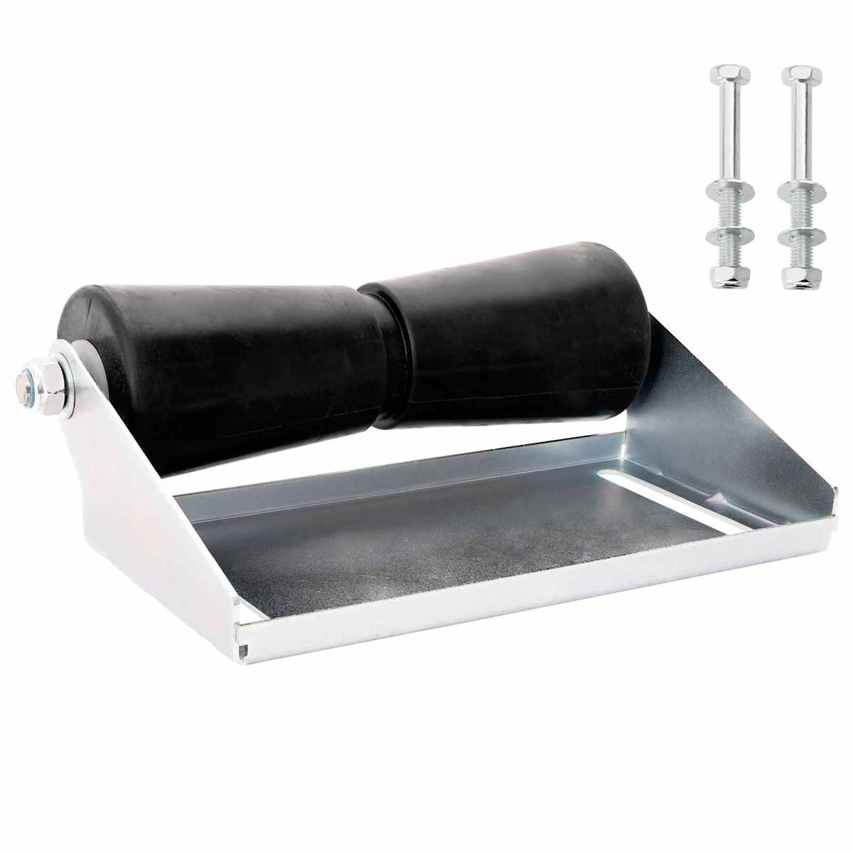 Bådtraileroller med beslag 30,5 cm Sølv Galvaniseret stål