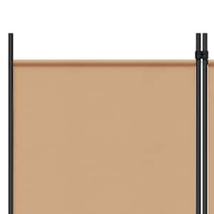4-panelový pokojový paravan Béžová 200 x 180 cm Textil - obrázek 6