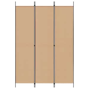 3-panelový rozdělovací stěna Béžová 150 x 220 cm Textil - obrázek 4