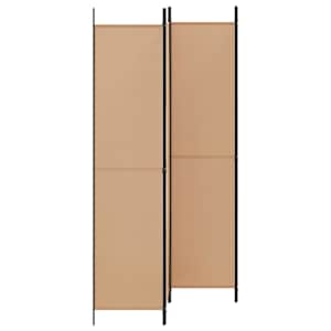 4-panelový pokojový paravan Béžová 200 x 220 cm Textil - obrázek 3