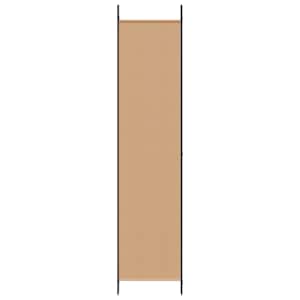 6-panelový dělící paravan Béžová 300 x 220 cm Textil - obrázek 5