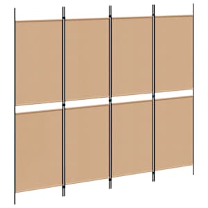 vidaXL 4-paneeline ruumi jagaja Beež 200 x 180 cm kangas