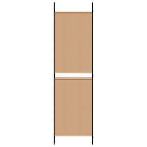 4-panelový pokojový paravan Béžová 200 x 180 cm Textil - obrázek 5