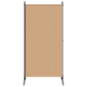 2-Dílný Rozdělovač Pokojů Béžová 175 x 180 cm Textil - obrázek 5