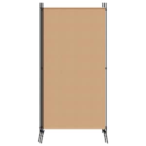 4-panelový pokojový paravan Béžová 346 x 180 cm Textil - obrázek 5