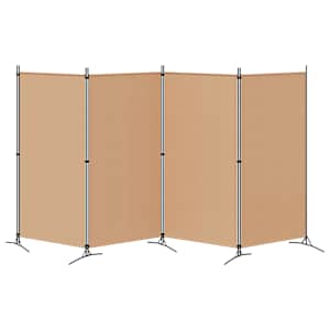 4-panelový pokojový paravan Béžová 346 x 180 cm Textil - obrázek 6