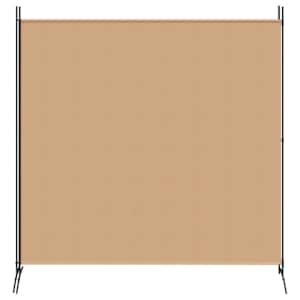 2-Dílný Rozdělovač Pokojů Béžová 348 x 180 cm Textil - obrázek 5