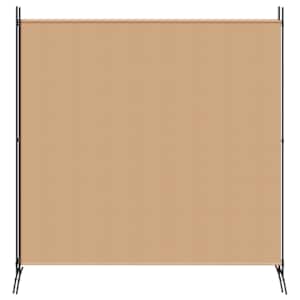 4-panelový pokojový paravan Béžová 525 x 180 cm Textil - obrázek 5