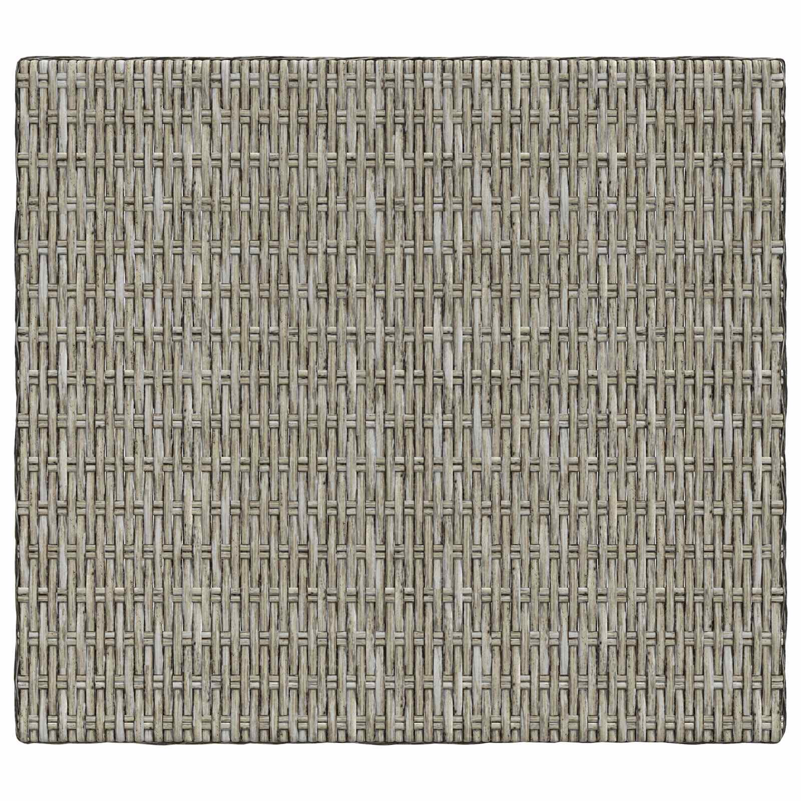 vidaXL 9 Stk. Rattan Lounge Set mit Kissen GENDT Naturrattan Kubu Grau – Bild 9