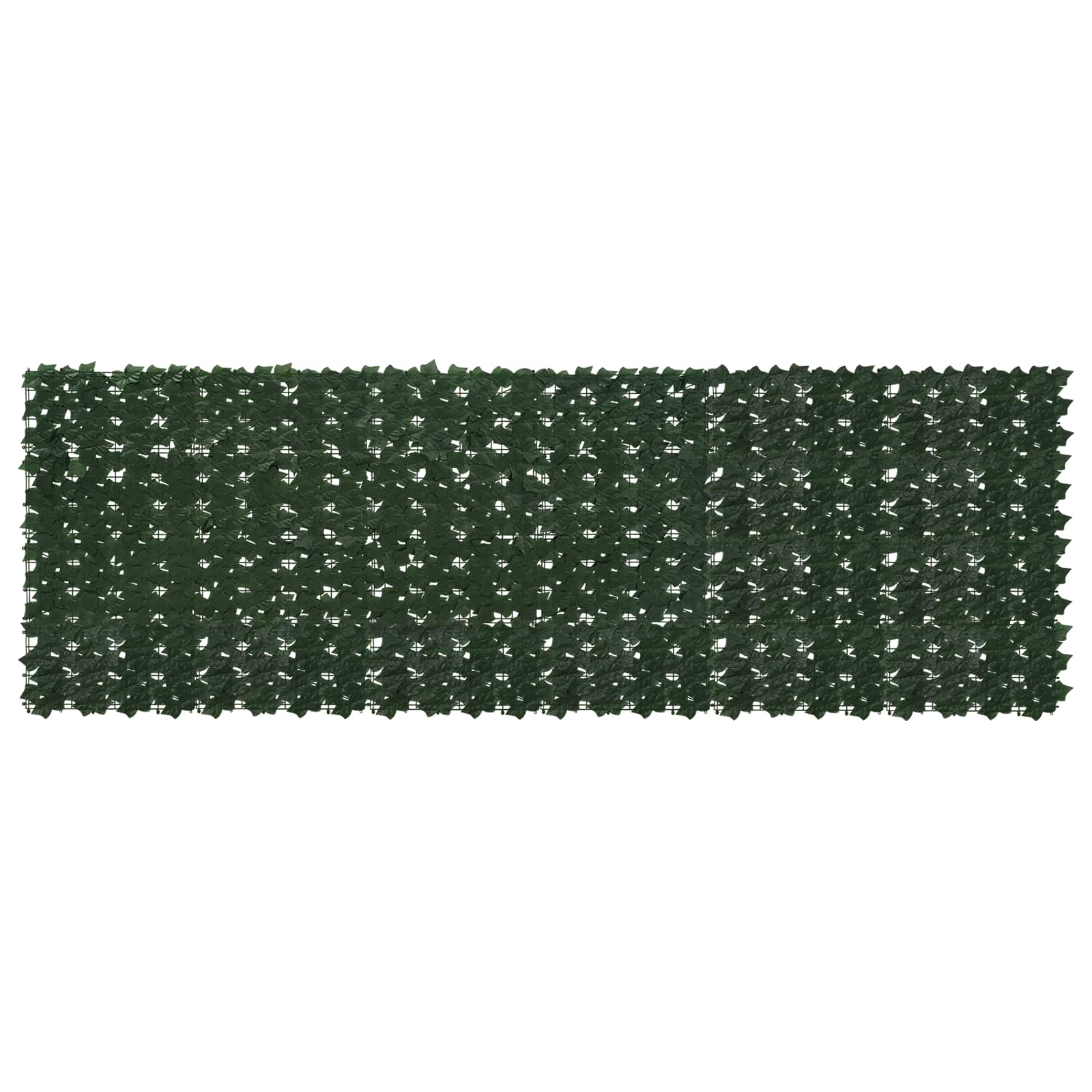 vidaXL Ecran de balcon cu frunze Verde închis 300 x 100 cm