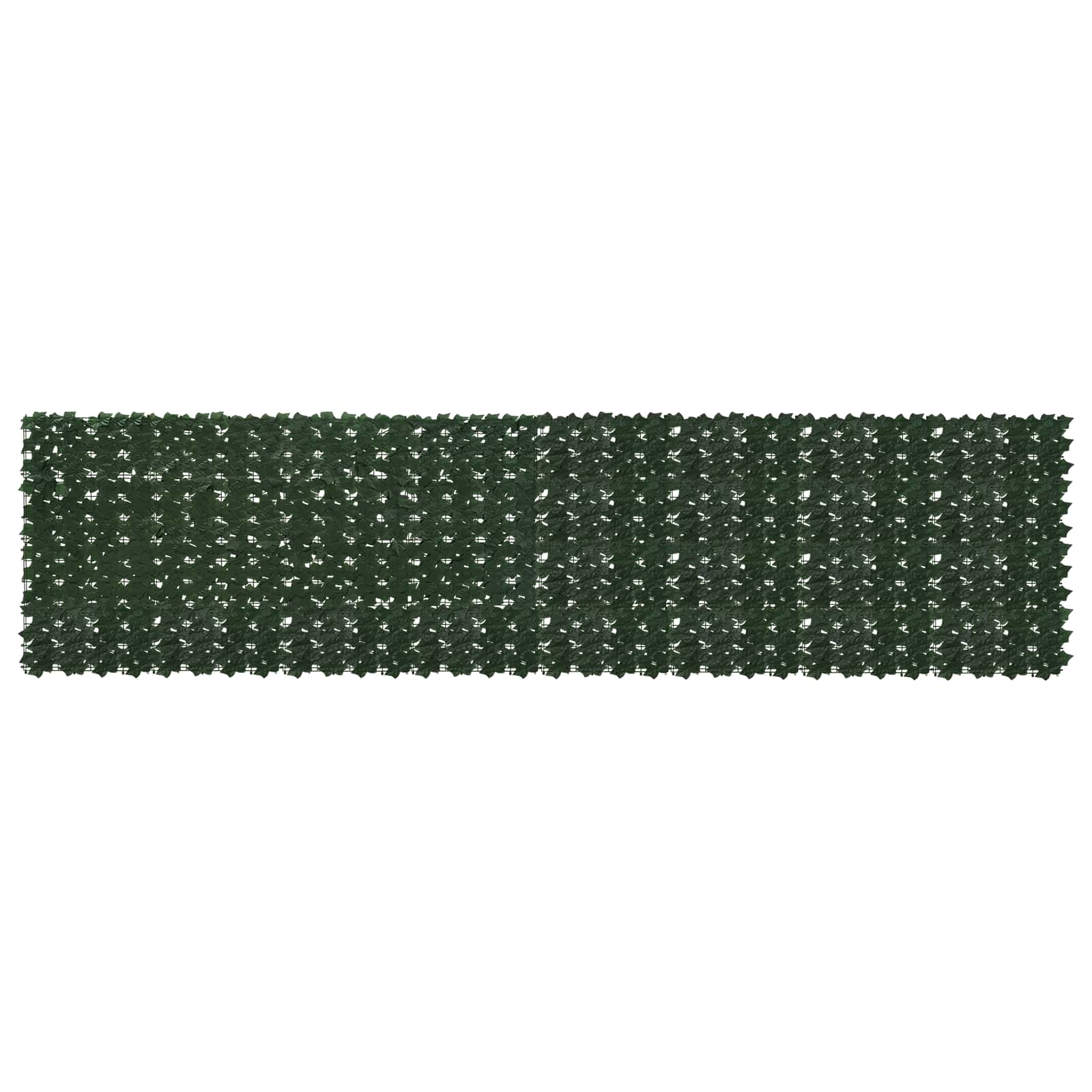 vidaXL Ecran de balcon cu frunze Verde închis 400 x 100 cm