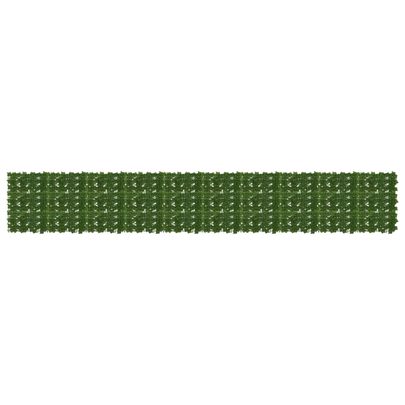 Balkonscherm met bladeren Groen 500 x 75 cm image 1