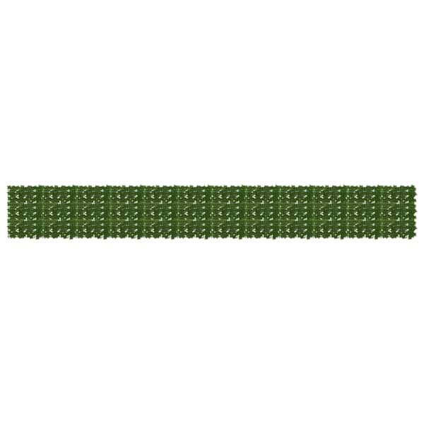 vidaXL R&otilde;du ekraan lehtedega Roheline 600 x 75 cm