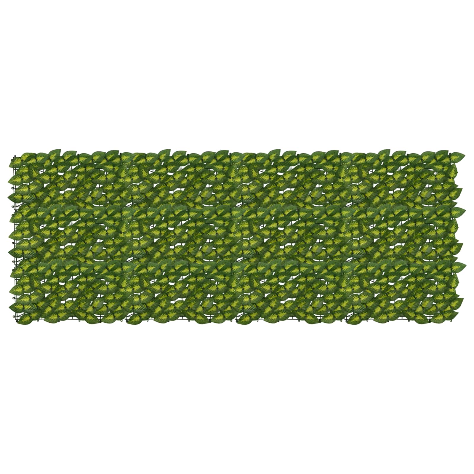 vidaXL Ecran de balcon cu frunze Verde și galben 200 x 75 cm