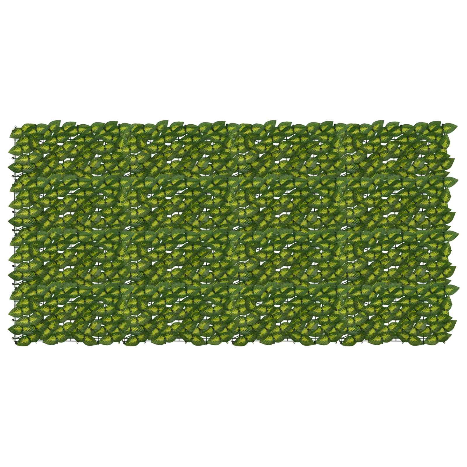 vidaXL Ecran de balcon cu frunze Verde și galben 200 x 100 cm