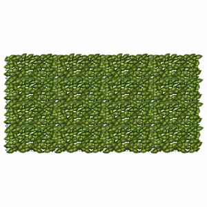 Ograja za balkon z listi Zelena in Rumena 200 x 100 cm