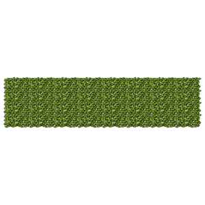 Ograja za balkon z listi Zelena in Rumena 400 x 100 cm