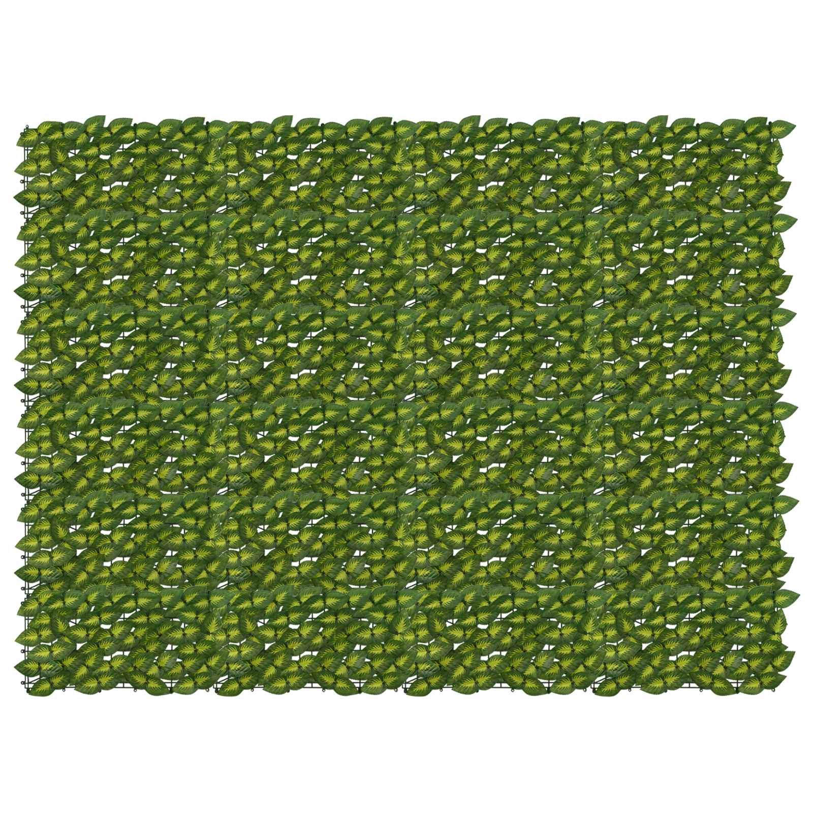 Balkonscherm met bladeren Groen en Geel 200 x 150 cm image 1
