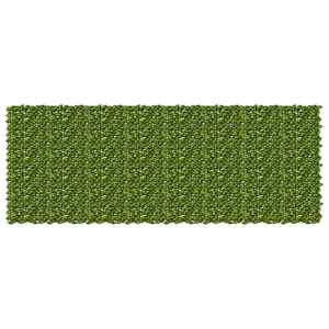 Ograja za balkon z listi Zelena in Rumena 400 x 150 cm