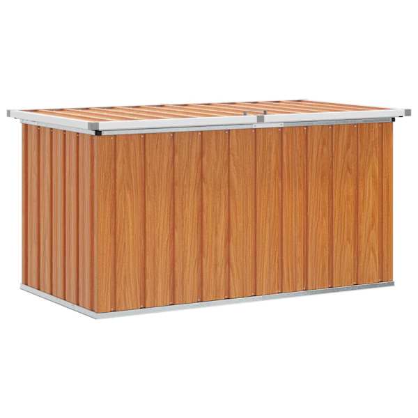 vidaXL V&auml;lis&auml;ilituskast puit 129 x 67 x 65 cm Tsingitud teras