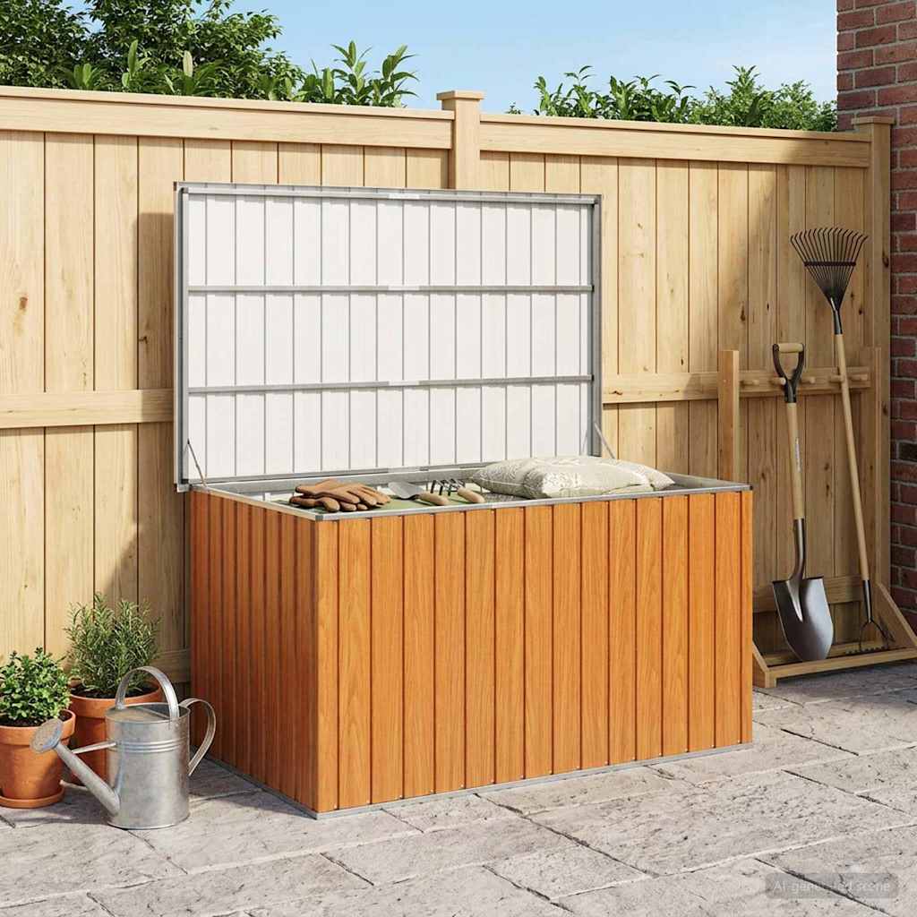 vidaXL Cutie de depozitare exterioară Oțel Galvanizat 171 x 99 x 93 cm