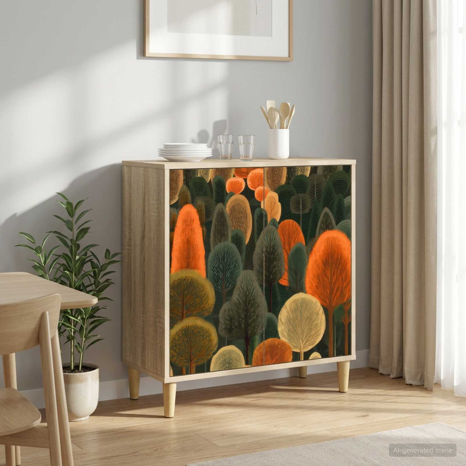 vidaXL Sivupöytä ZAANDAM Sonoma 69 x 33 x 75 cm Tekninen puu