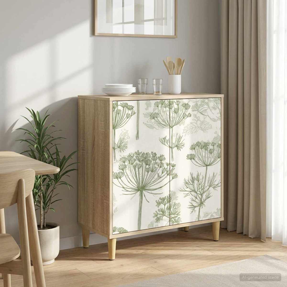 Sideboard GOTHA Sonoma-eg 69 x 33 x 75 cm Konstrueret træ