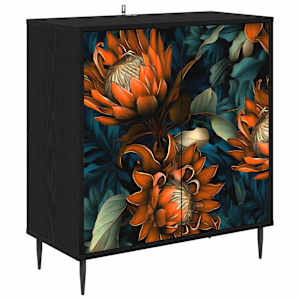 vidaXL K&otilde;ide LOCHEM Must tamm 69 x 33 x 76 cm Tehispuit
