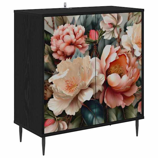 vidaXL K&otilde;ide BORNE Must tamm 69 x 33 x 76 cm Tehispuit