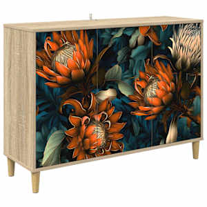 vidaXL K&otilde;ide LOCHEM Sonoma 102 x 33 x 75 cm Tehispuit