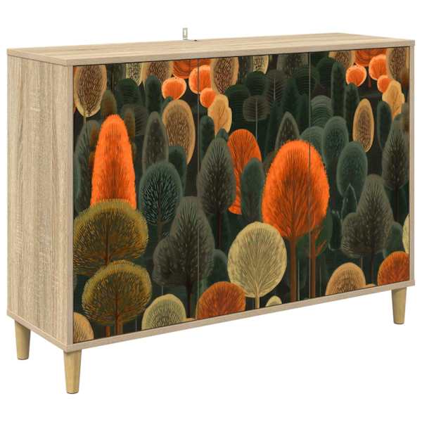 vidaXL K&otilde;ide ZAANDAM Sonoma 102 x 33 x 75 cm Tehispuit