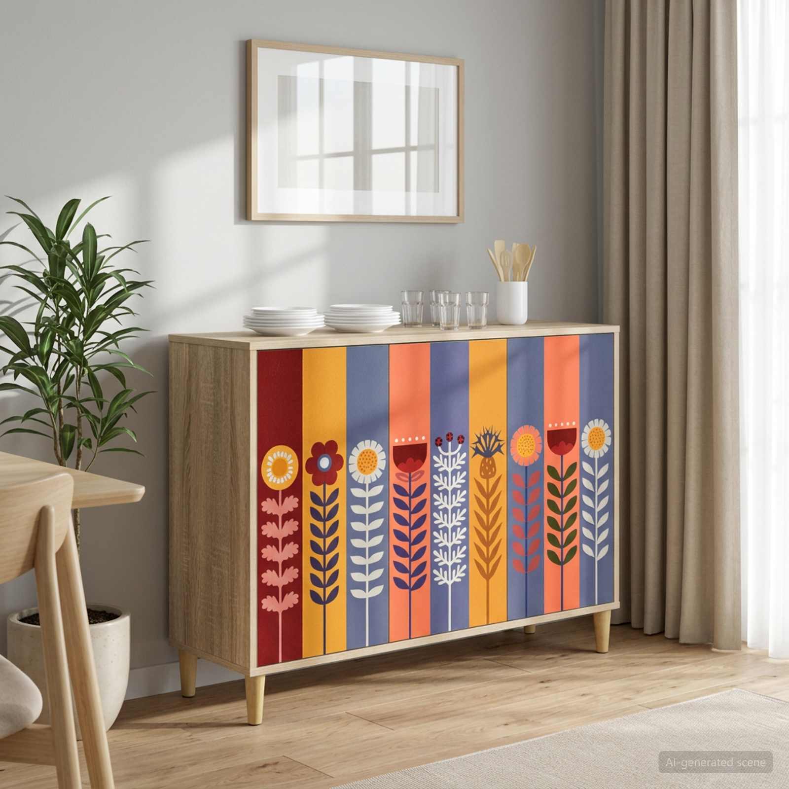 vidaXL Sivupöytä ESSEN Sonoma 102 x 33 x 75 cm Tekninen puu