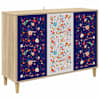 vidaXL K&otilde;ide MAINZ Sonoma 102 x 33 x 75 cm Tehispuit