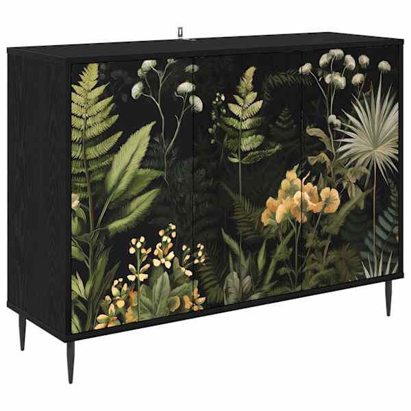 vidaXL K&otilde;ide RHENEN Must tamm 102 x 33 x 76 cm Tehispuit