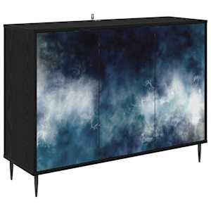 vidaXL K&otilde;ide RAALTE Must tamm 102 x 33 x 76 cm Tehispuit