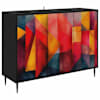 vidaXL K&otilde;ide HEESCH Must tamm 102 x 33 x 76 cm Tehispuit