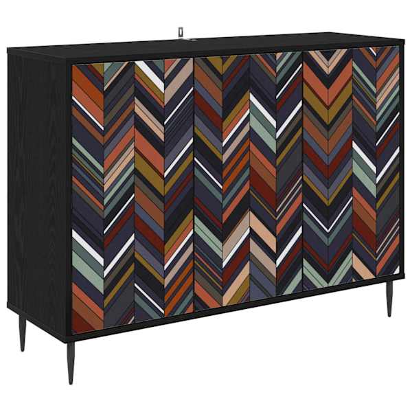 vidaXL K&otilde;ide OMMEN Must tamm 102 x 33 x 76 cm Tehispuit