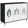 vidaXL K&otilde;ide HANAU Must tamm 102 x 33 x 76 cm Tehispuit