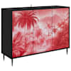 vidaXL K&otilde;ide AACHEN Must tamm 102 x 33 x 76 cm Tehispuit