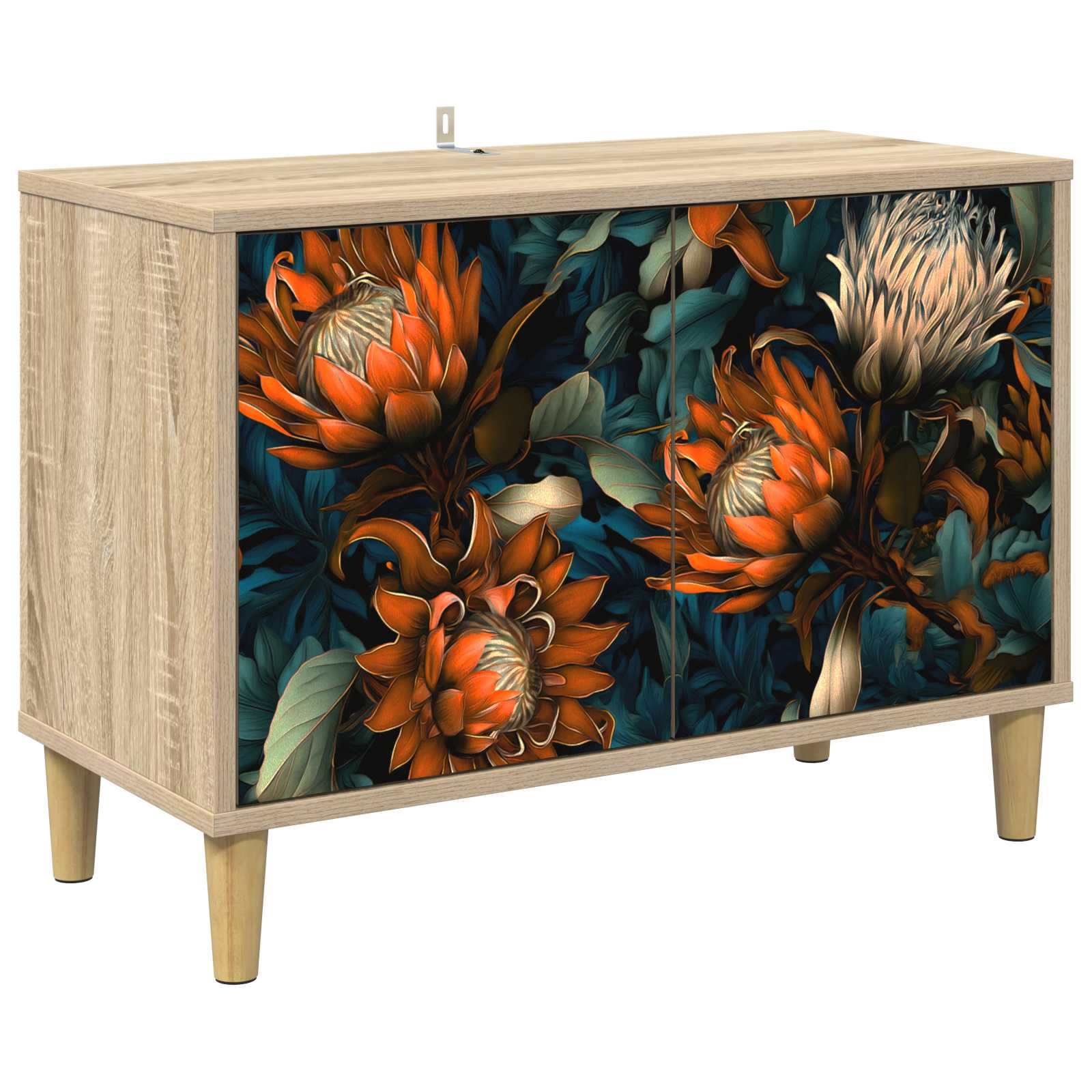 vidaXL TV-kaappi LOCHEM 69 x 33 x 50 cm Sonoma Tekninen puu