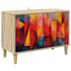 vidaXL Telerikapp HEESCH 69 x 33 x 50 cm Sonoma Tehispuit