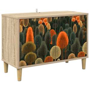 vidaXL Telerikapp ZAANDAM 69 x 33 x 50 cm Sonoma Tehispuit