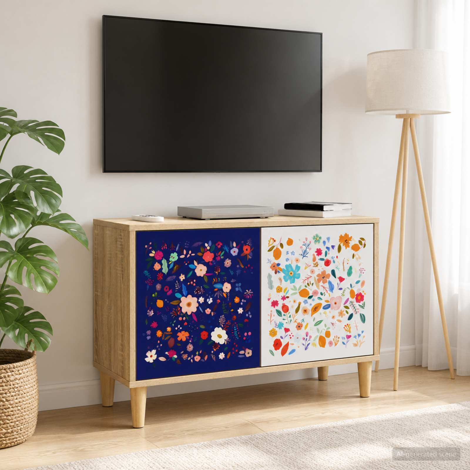 vidaXL TV-skab MAINZ 69 x 33 x 50 cm Sonoma-eg Konstrueret træ
