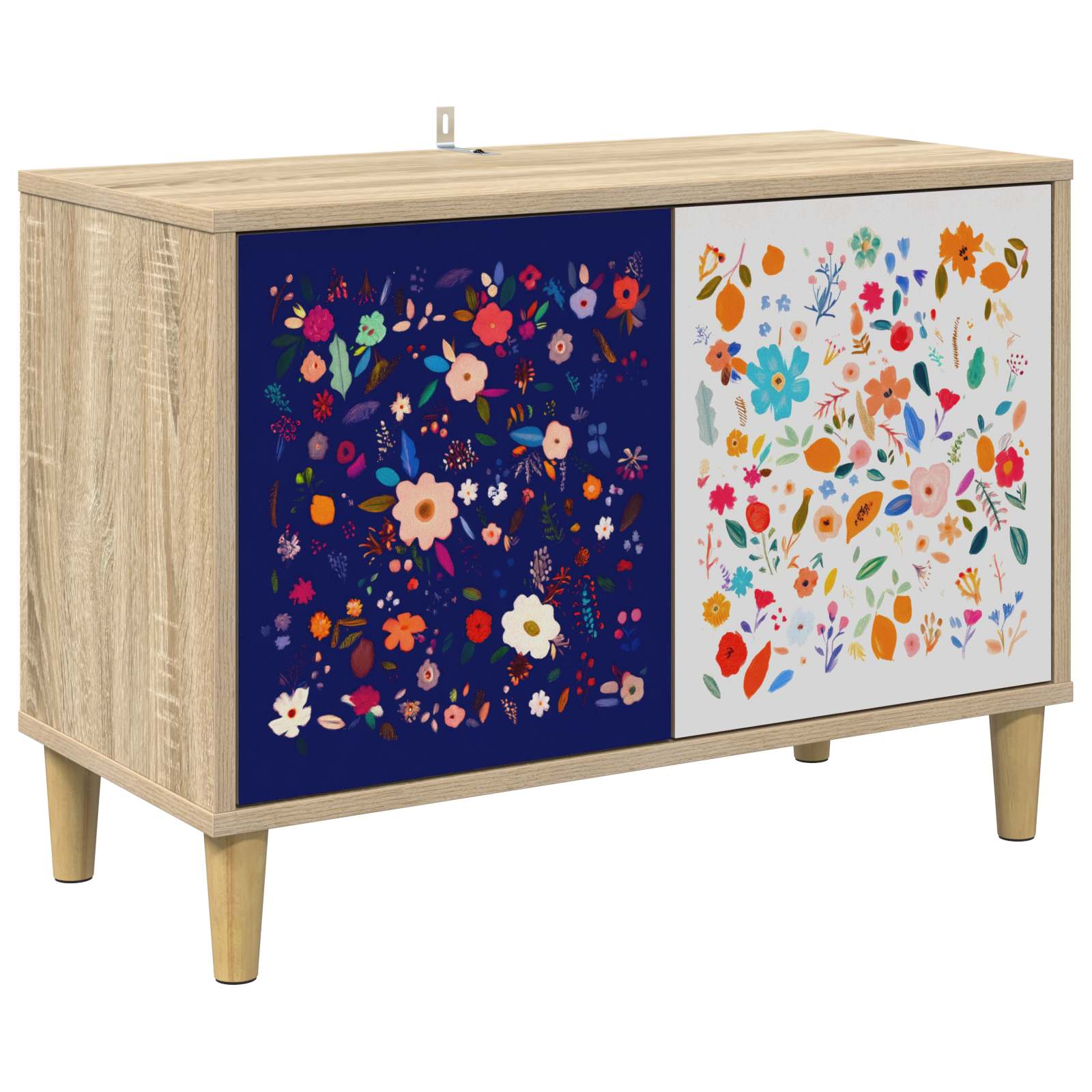 vidaXL TV-kaappi MAINZ 69 x 33 x 50 cm Sonoma Tekninen puu